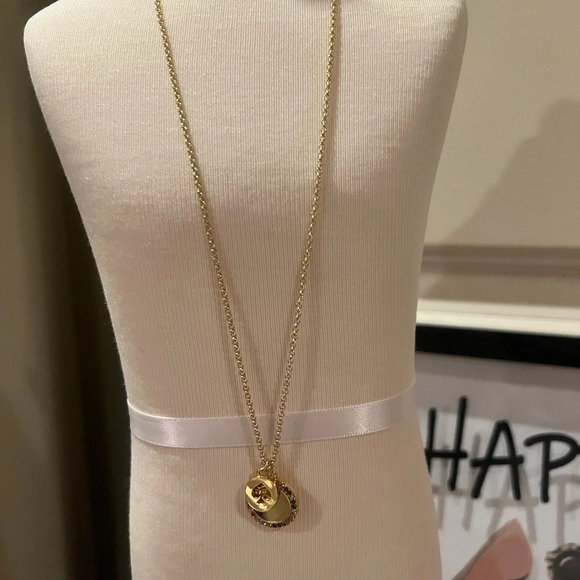 Kate Spade NWT Pave’ Multicolor Pendant & Chain $89 Retail - Picture 4 of 6